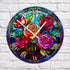 Roses Suncatcher Effect Clock